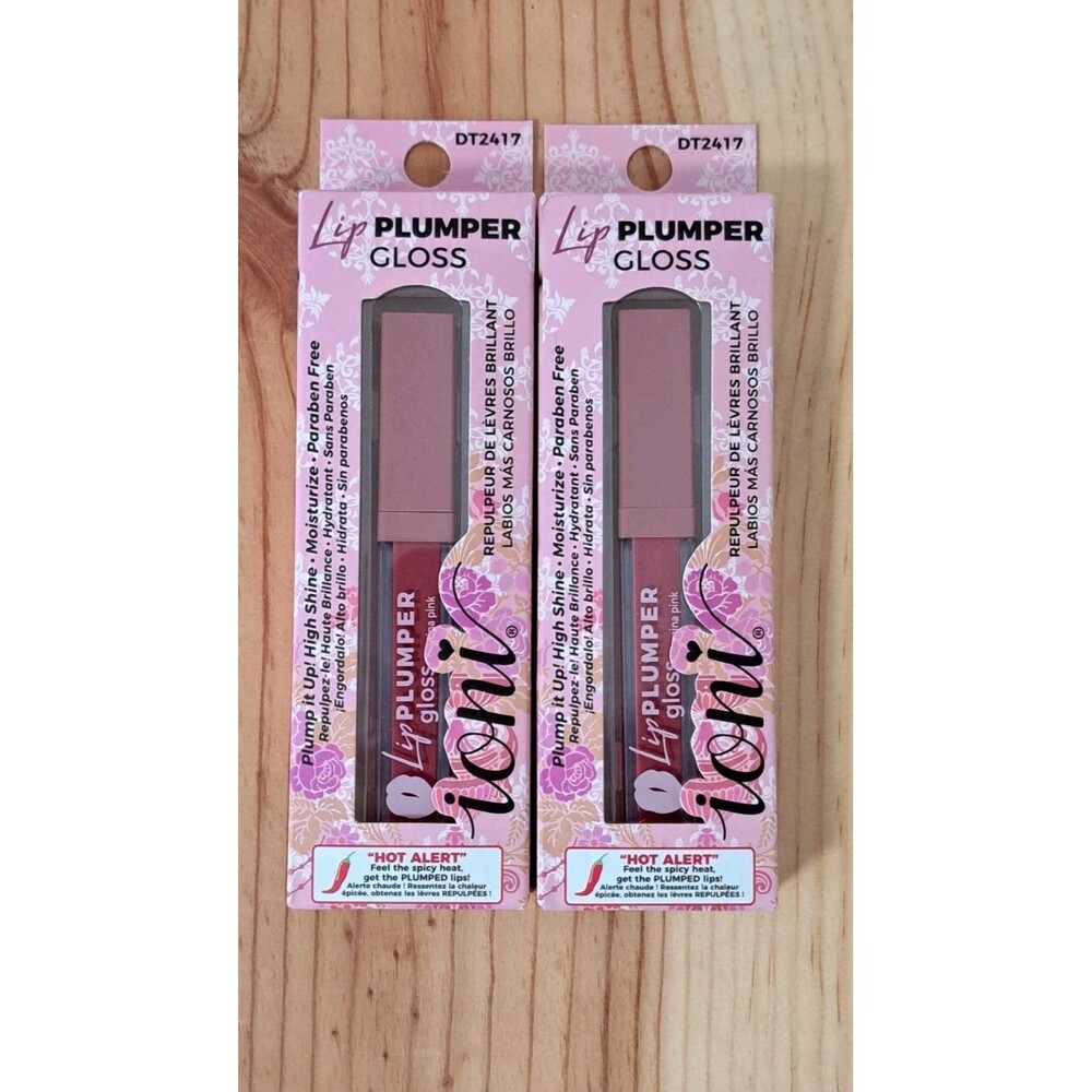 Ioni Lip Plumper Gloss Carmina Pink Set Of Two New In Box